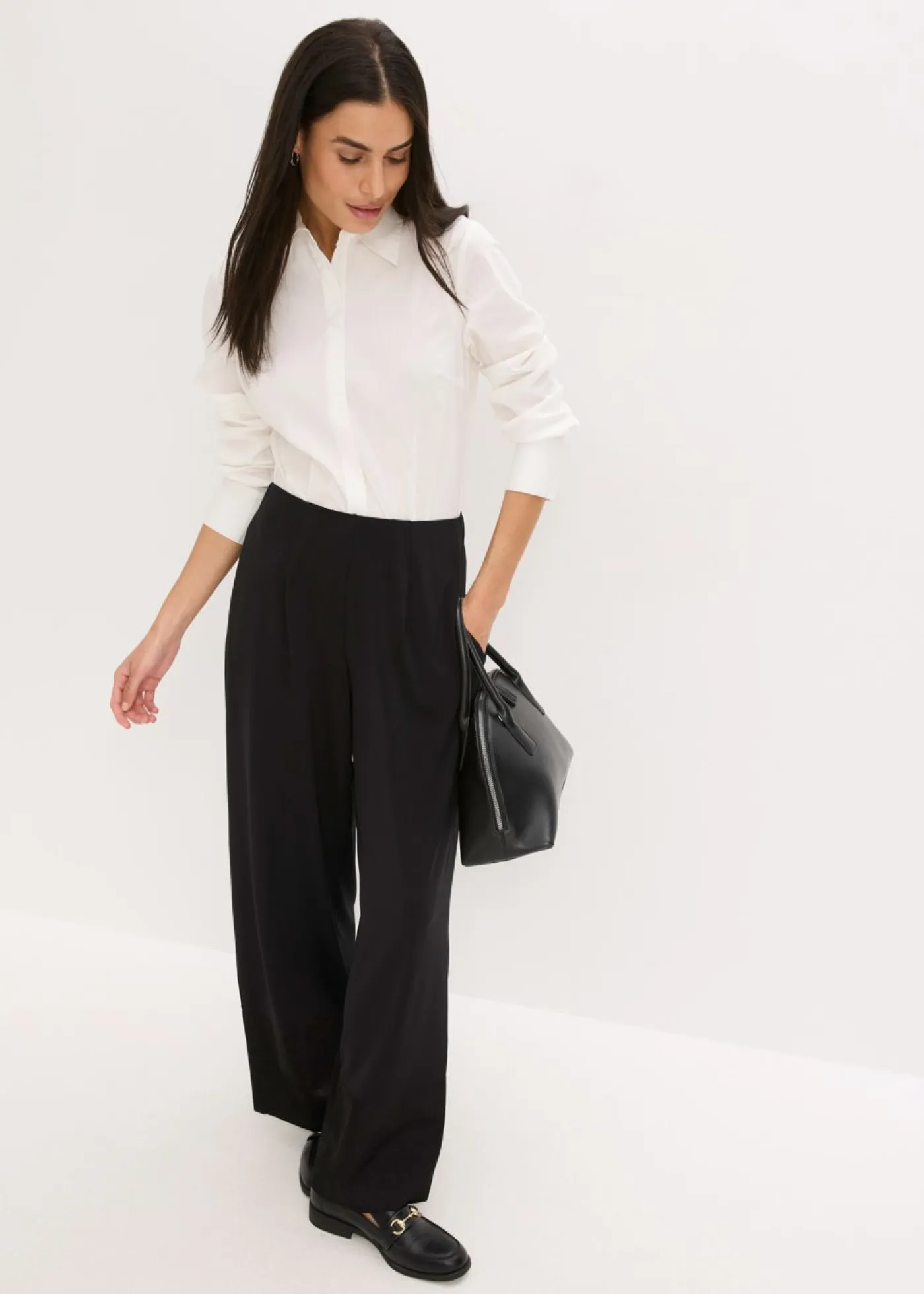 bonprix bonprix Camisetas>Body tipo blusa Blanco lana