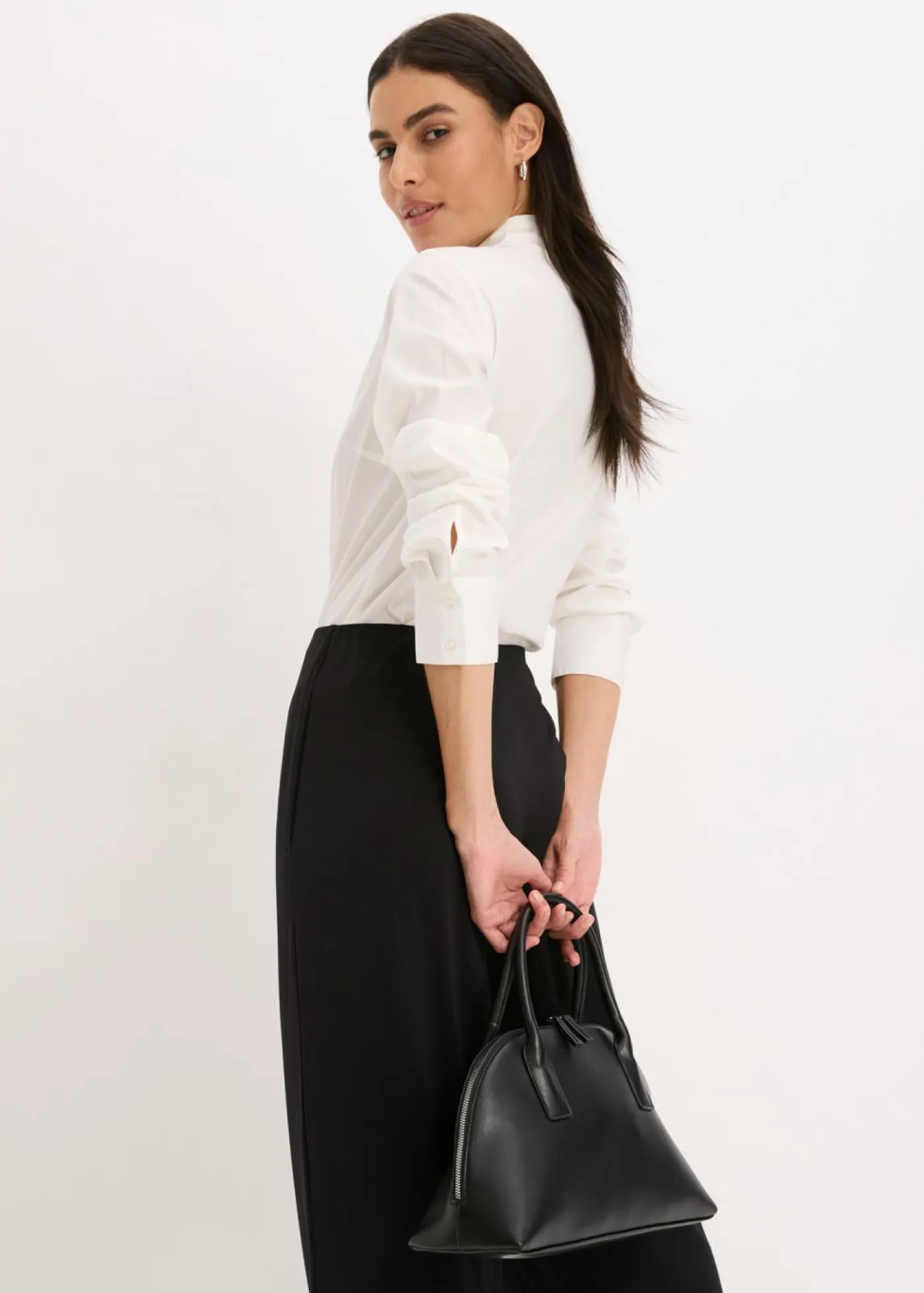 bonprix bonprix Camisetas>Body tipo blusa Blanco lana