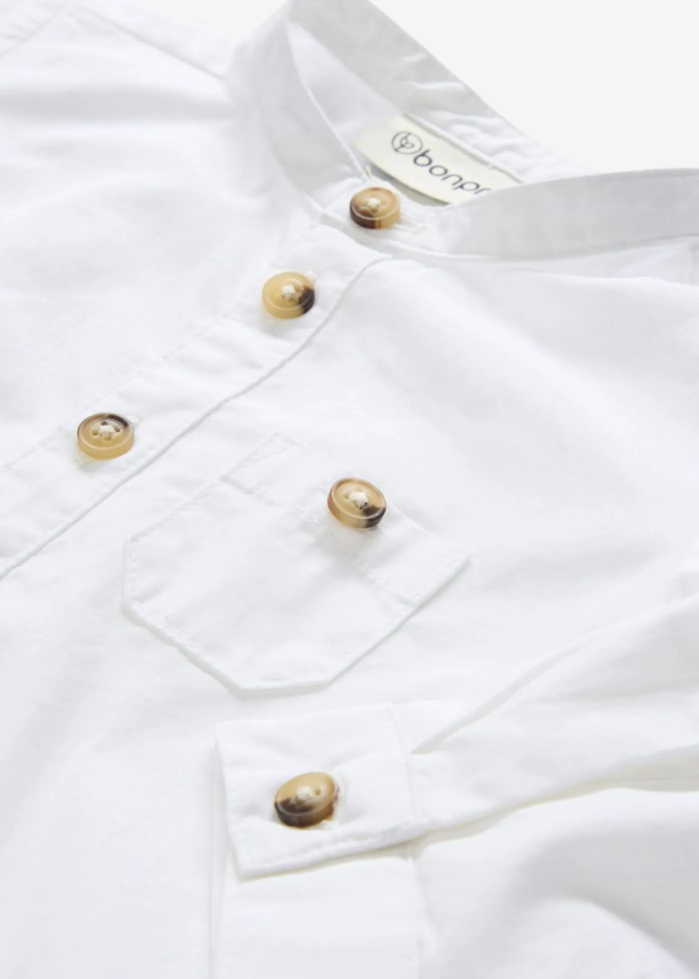 bonprix bonprix Pantalones|Partes De Arriba>Body tipo camisa y pantalón tipo chino de algodón puro (conjunto de 2 piezas) blanco+beige natural