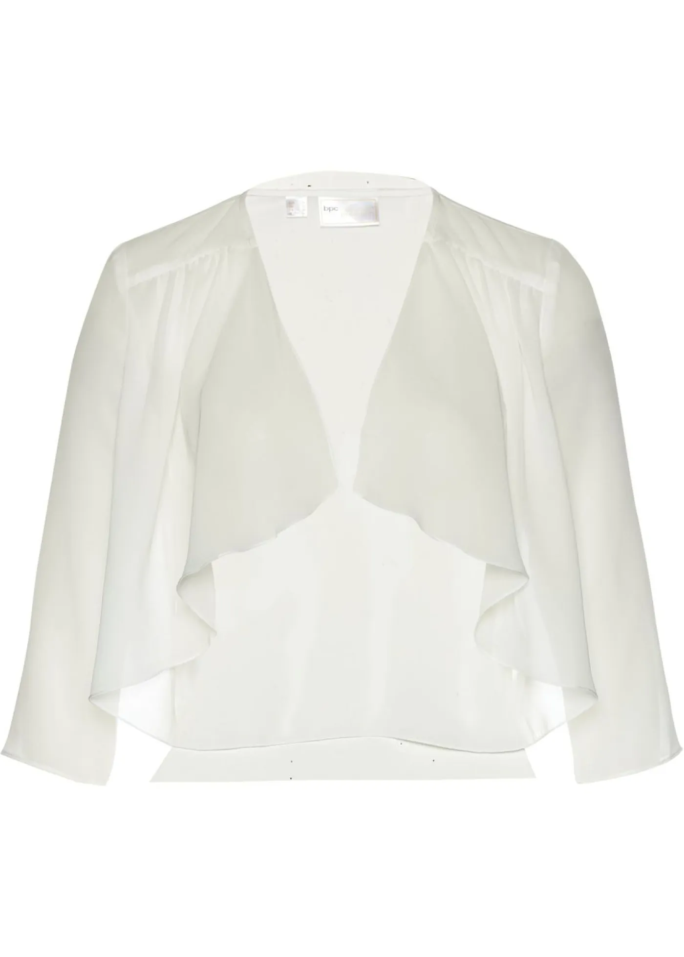 bonprix bonprix Chaquetas Y Abrigos|Ropa Elegante>Bolero de gasa fina Blanco lana