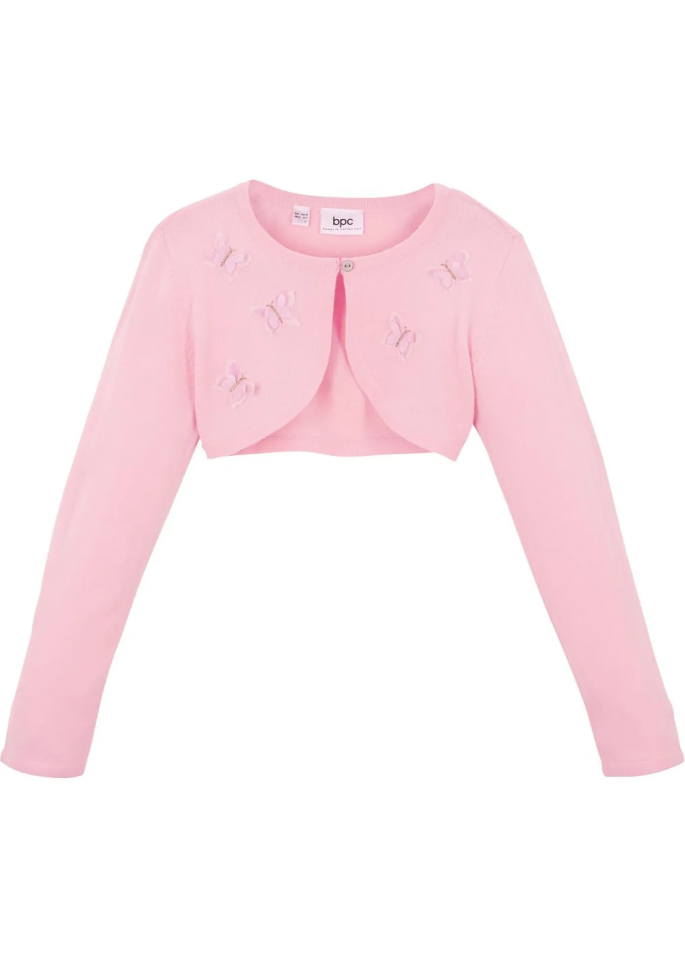 Niños bonprix bonprix Bolero de punto con aplicaciones de mariposas