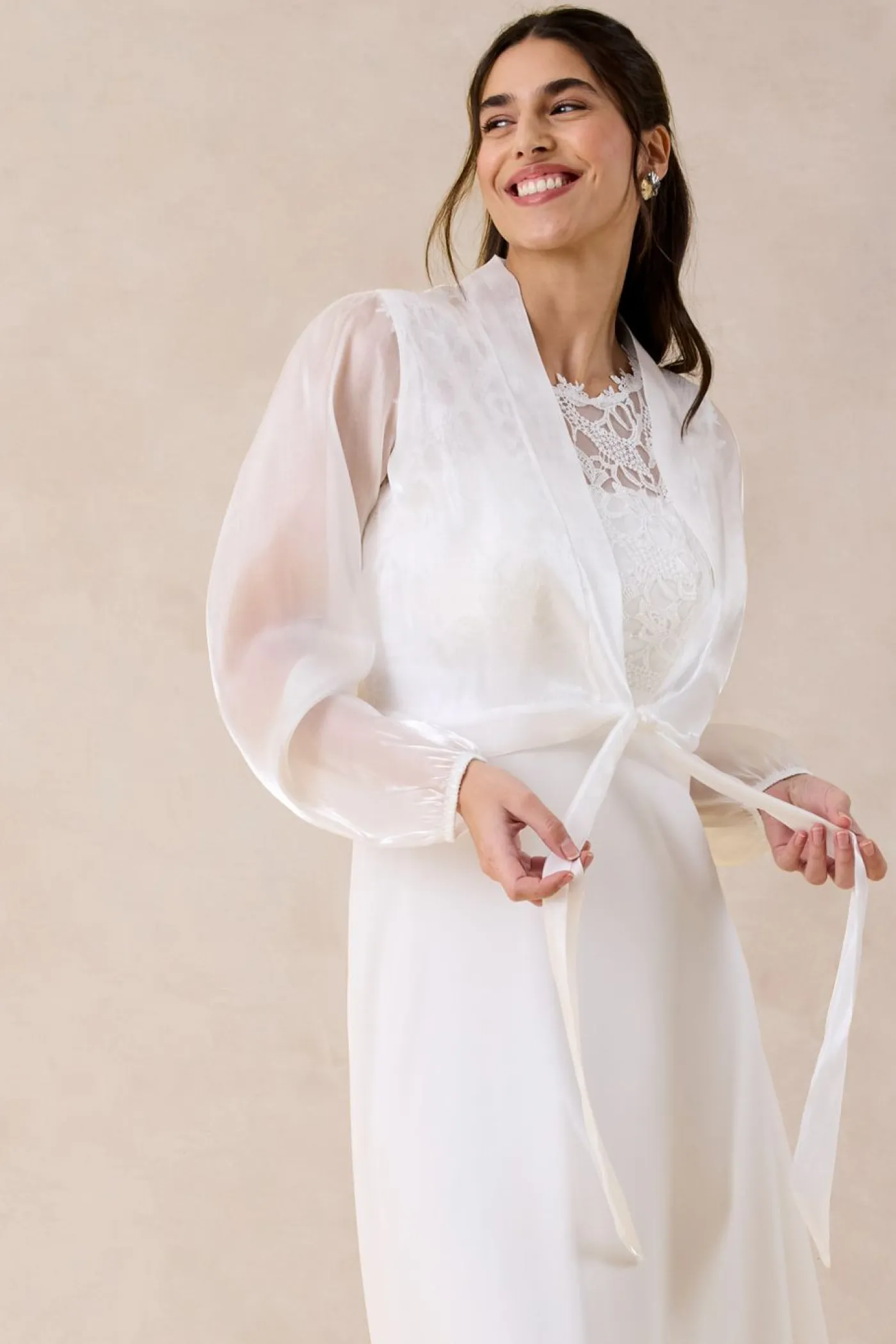 Mujer bonprix bonprix Bolero de tul fino con detalle de lazo