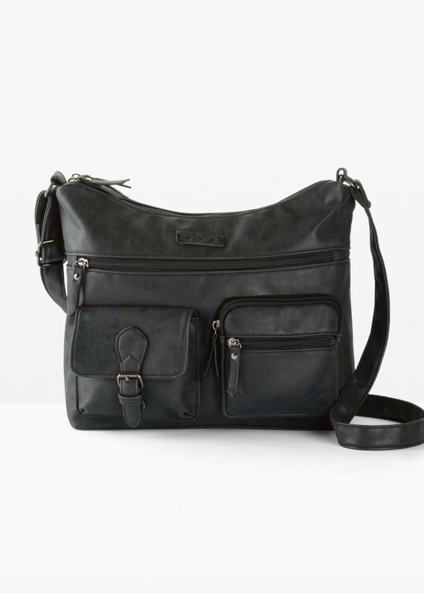 bonprix bonprix Bolsos>Bolso bandolera con bolsillos exteriores Negro