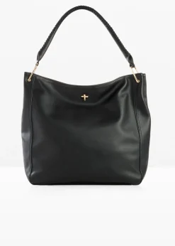 bonprix bonprix Complementos Temáticos·Accesorios Veganos|Bolsos>Bolso bandolera con detalle de correa Negro