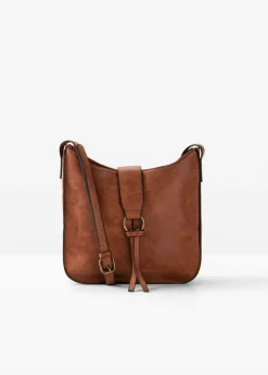 bonprix bonprix Complementos Temáticos·Accesorios Veganos|Bolsos>Bolso bandolera con detalle de hebilla decorativa Bolso de estilo bandolera en coñac