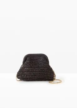 bonprix bonprix Bolsos>Bolso bandolera de paja Negro