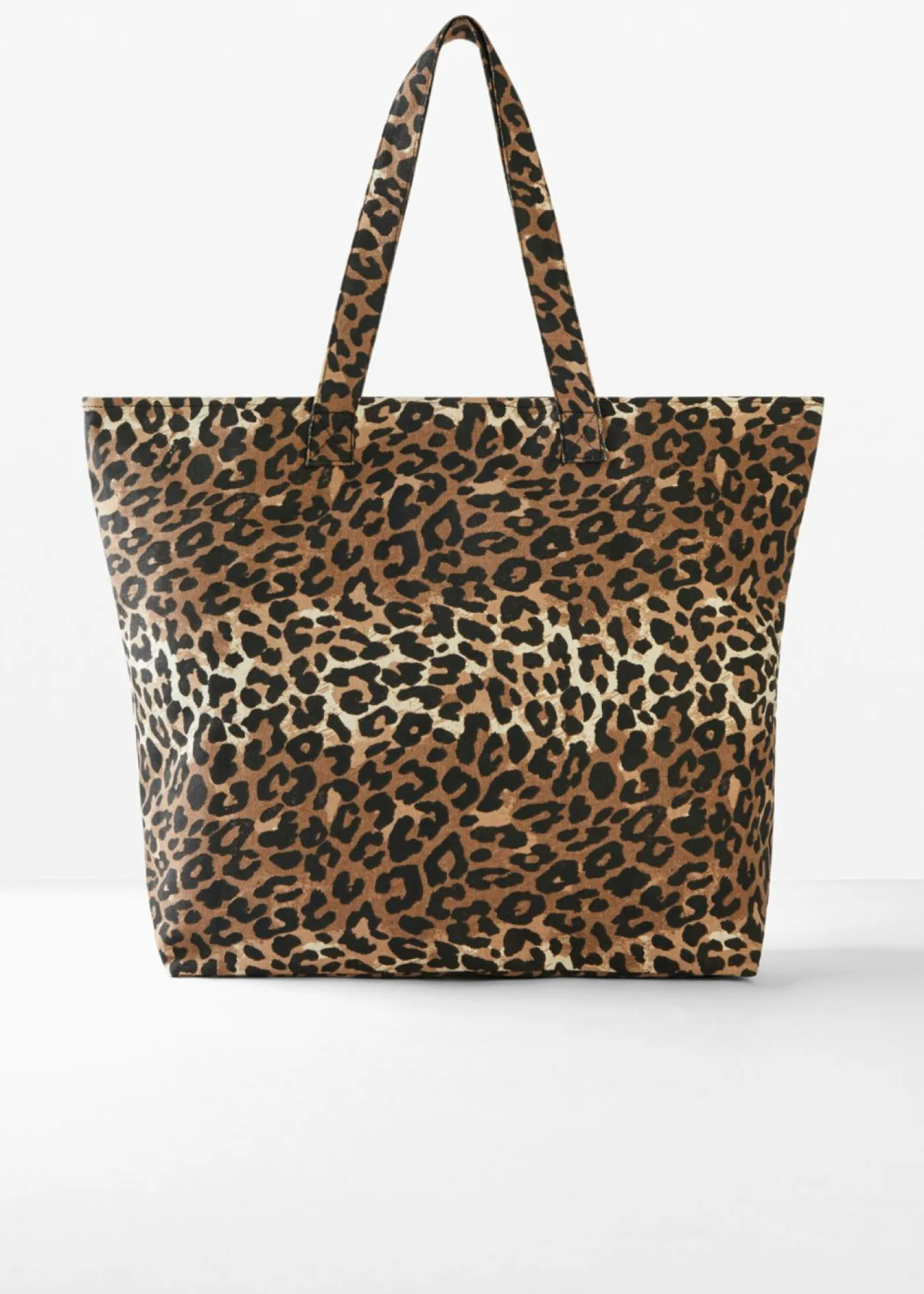 Mujer bonprix bonprix Bolso tipo shopper de lona con estampado de leopardo