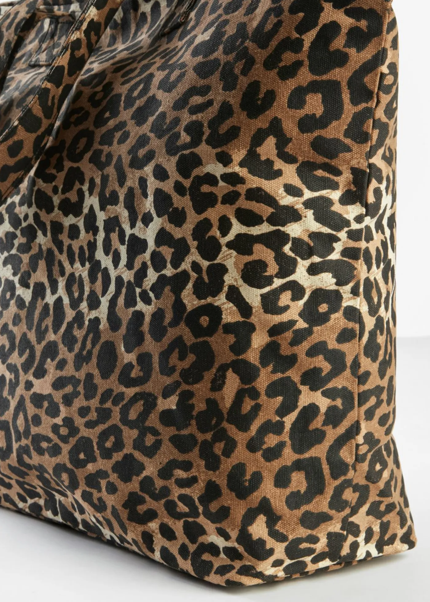 Mujer bonprix bonprix Bolso tipo shopper de lona con estampado de leopardo