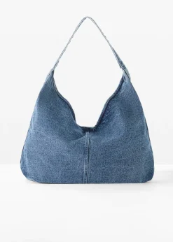 bonprix bonprix Complementos Temáticos·Accesorios Veganos|Bolsos>Bolso vaquero tipo shopper azul claro denim