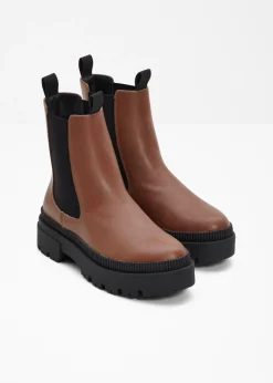 Mujer bonprix bonprix Botas Chelsea con suela perfilada