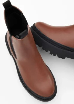 Mujer bonprix bonprix Botas Chelsea con suela perfilada