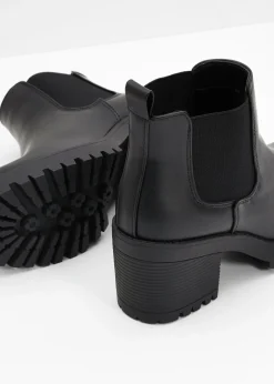 Mujer bonprix bonprix Botas Chelsea con tacón ancho