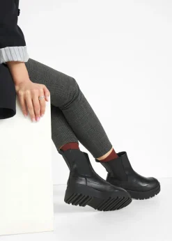 bonprix bonprix Tendencias·Zapatos Veganos|Botines De Nieve·Botines Chelsea>Botas Chelsea en suela perfilada Negro