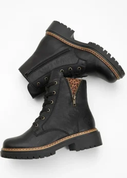 Mujer bonprix Rieker Botas con cordones forradas de Rieker