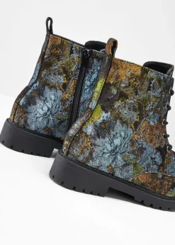 Mujer bonprix bonprix Botas con cordones y estampado de flores