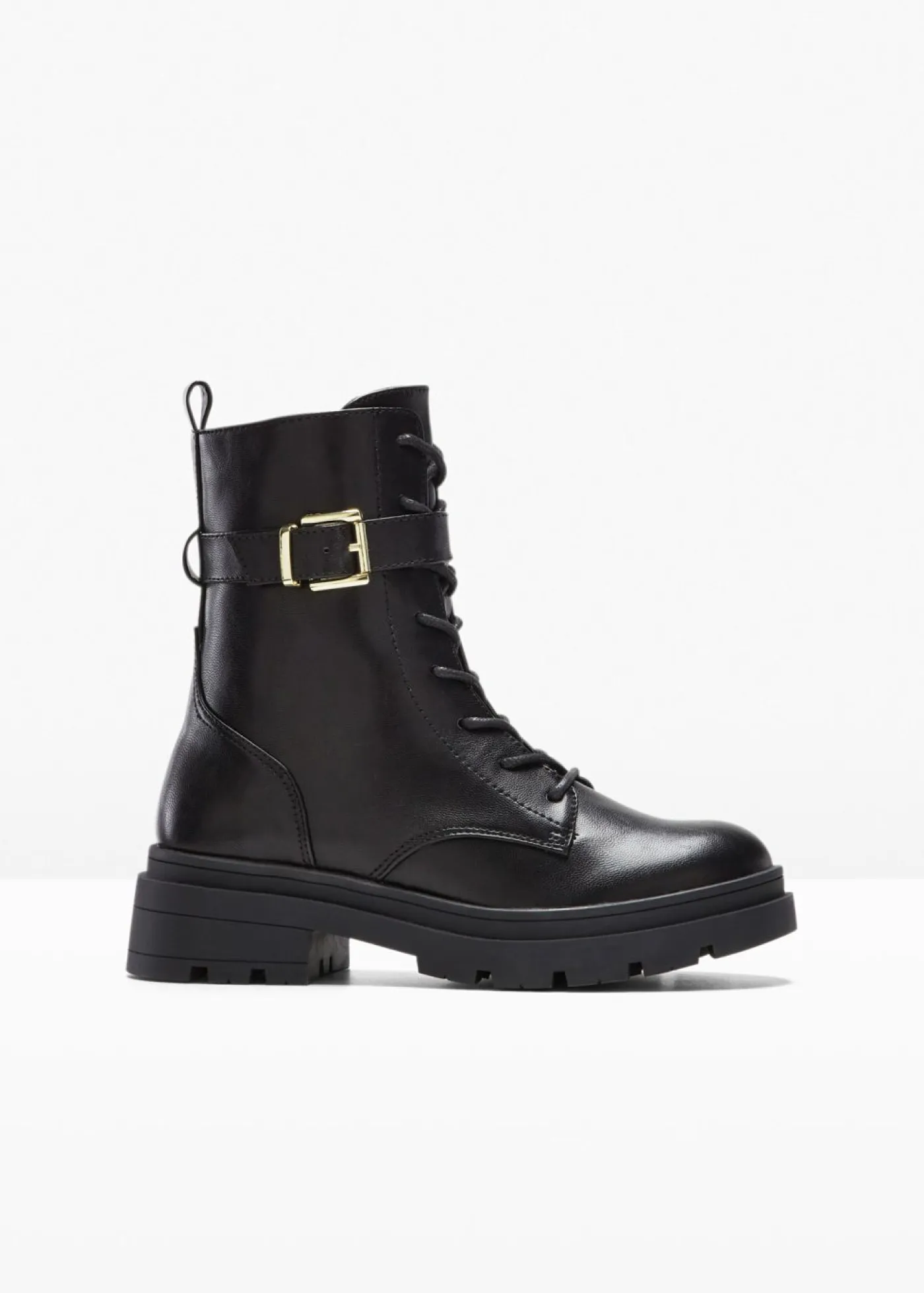 Mujer bonprix bonprix Botas con cordones y hebilla