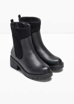 Mujer bonprix bonprix Botas con inserto de pana