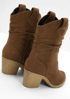 Mujer bonprix bonprix Botas de estilo cowboy con fruncido
