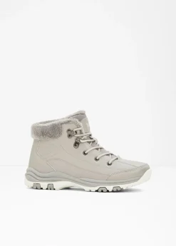 bonprix bonprix Tendencias·Zapatos Veganos|Botines De Nieve·Botas Con Cordones>Botas forradas con cordones Gris