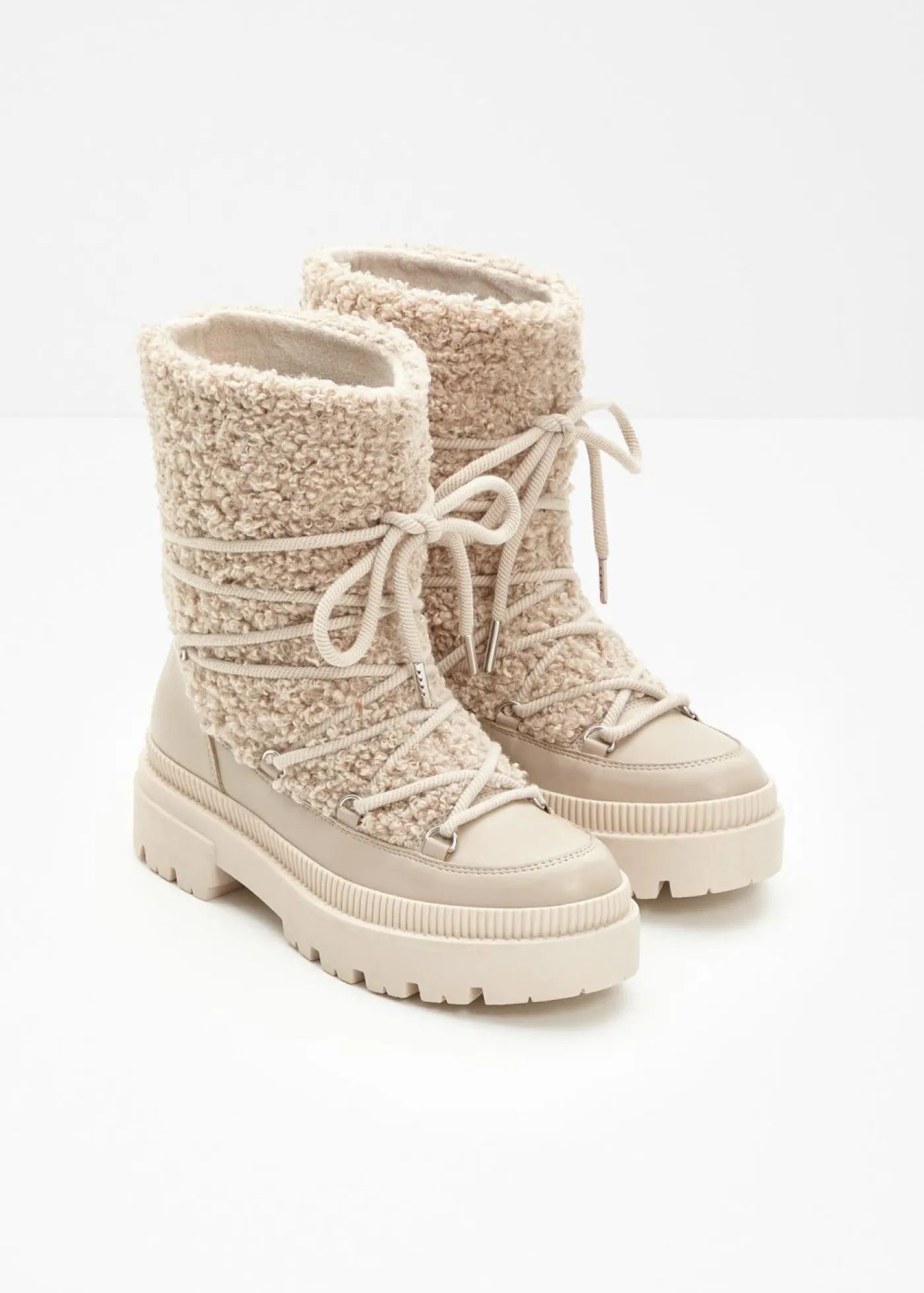 Mujer bonprix bonprix Botas forradas con cordones