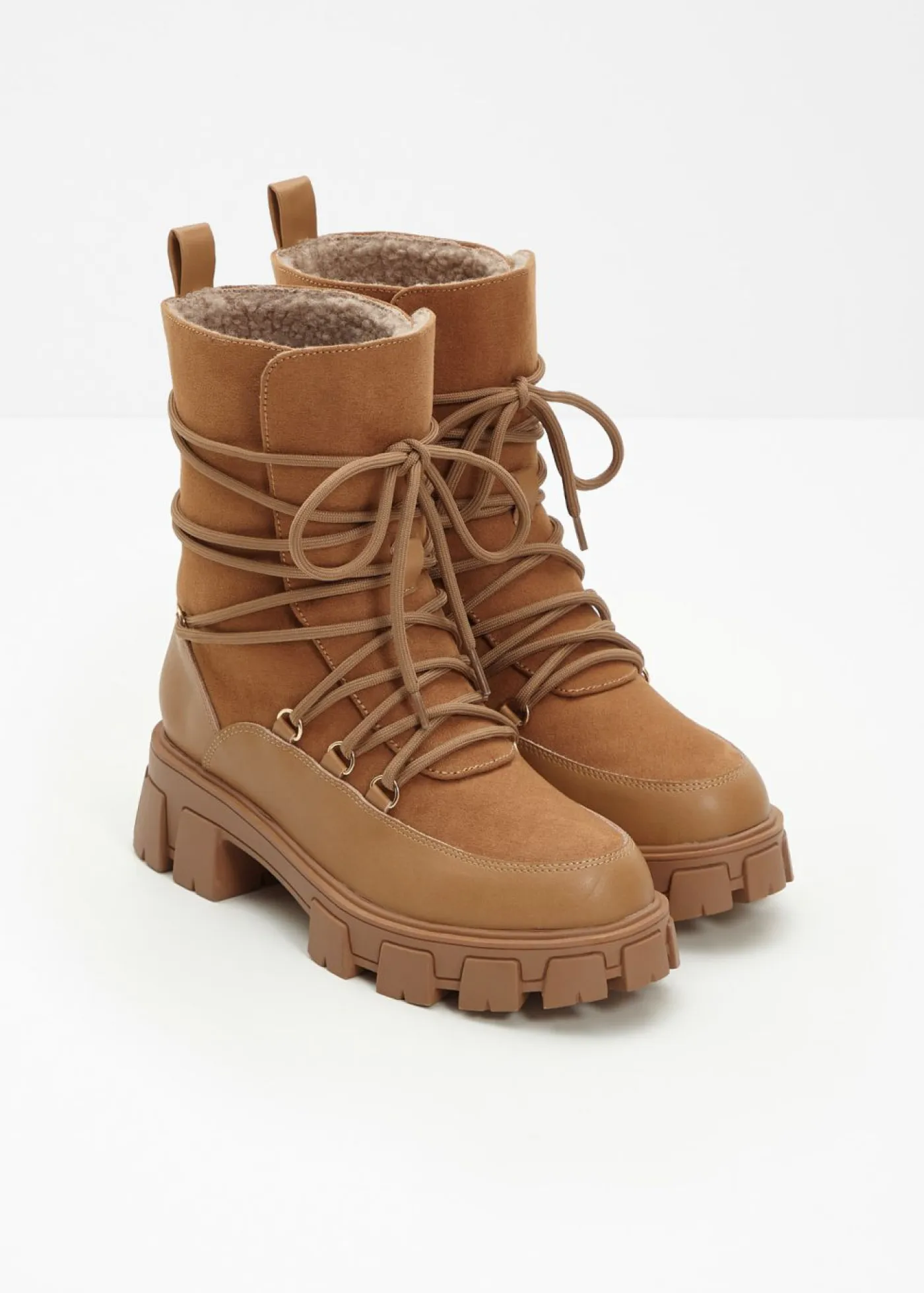 Mujer bonprix bonprix Botas forradas con cordones