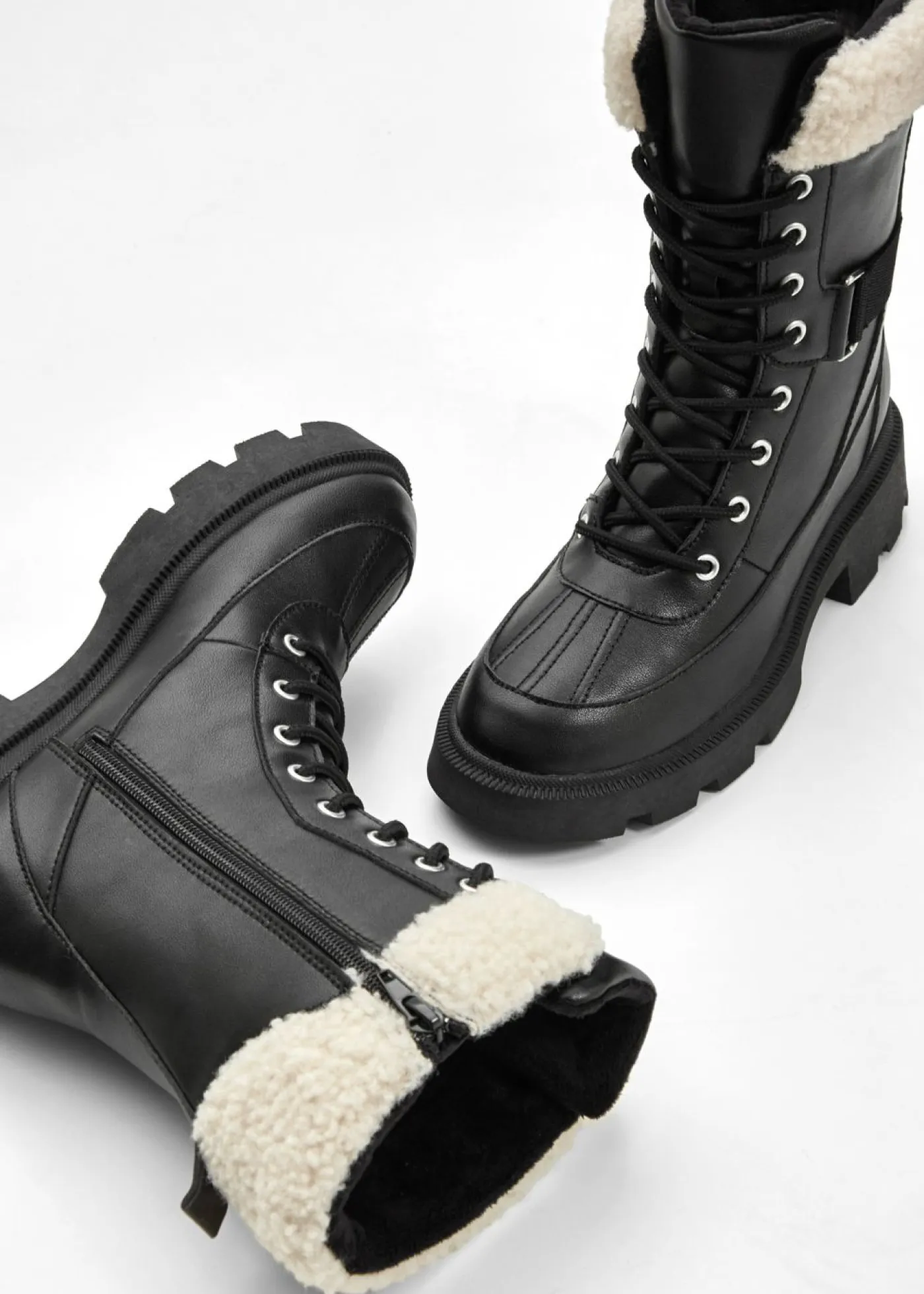 Mujer bonprix bonprix Botas forradas con cordones