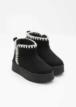 bonprix bonprix Niña·Botines|Niña·Zapatos>Botas infantiles con plataforma Negro