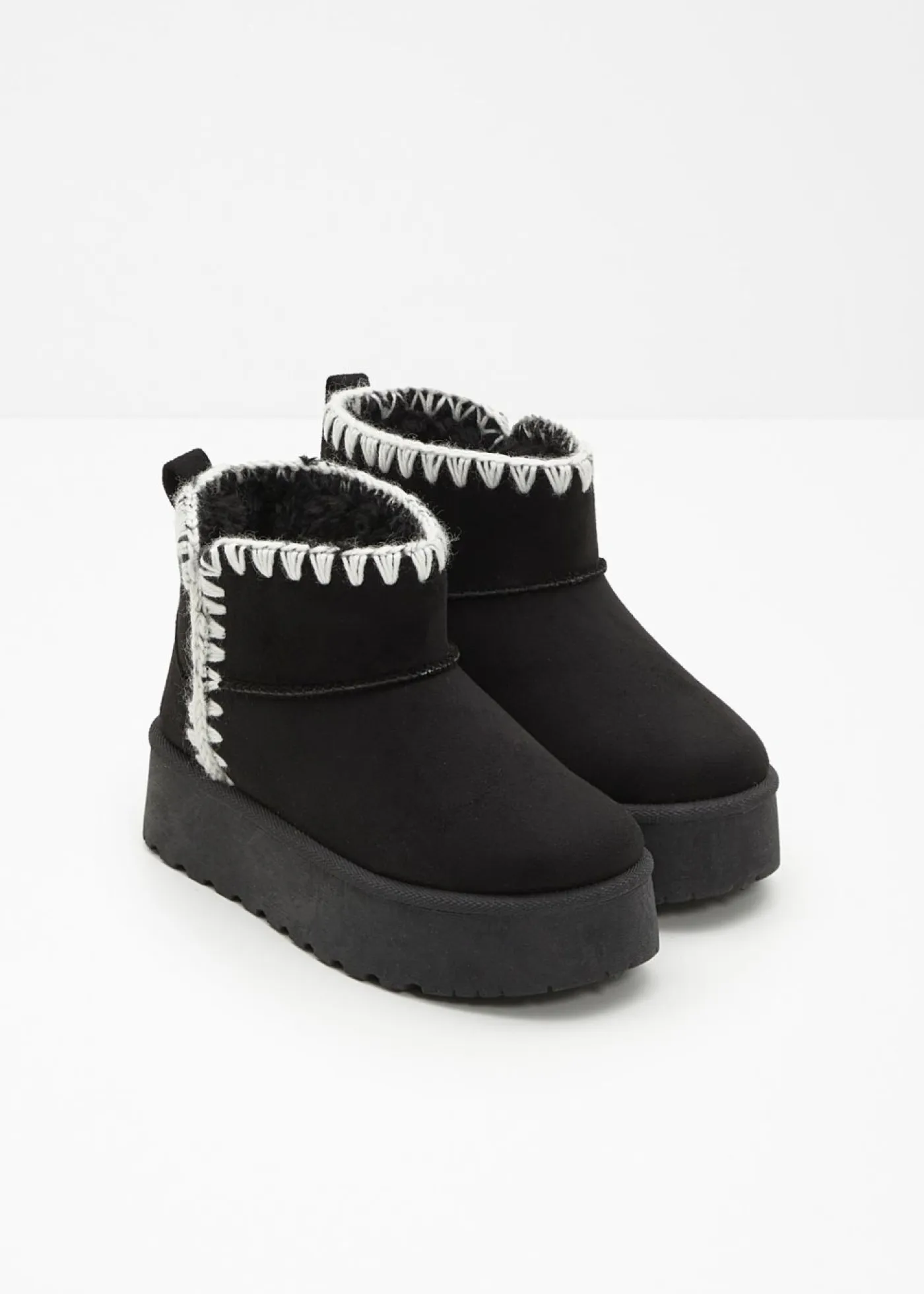 bonprix bonprix Niña·Botines|Niña·Zapatos>Botas infantiles con plataforma Negro