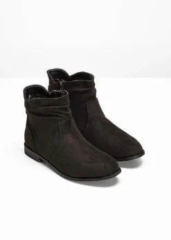 bonprix bonprix Tendencias·Zapatos Veganos|Botines>Botines con fruncido Negro