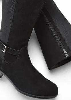 Mujer bonprix bonprix Botines de caña ancha de cuero