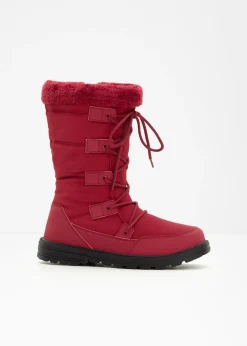 bonprix bonprix Tendencias·Zapatos Veganos|Botas De Pelo>Botines de cordones Rojo