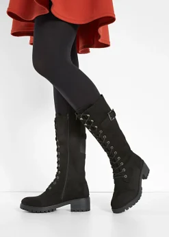 bonprix bonprix Tendencias·Zapatos Veganos|Botas>Botines de cordones Negro