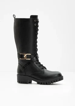bonprix bonprix Botas>Botines de cordones Negro