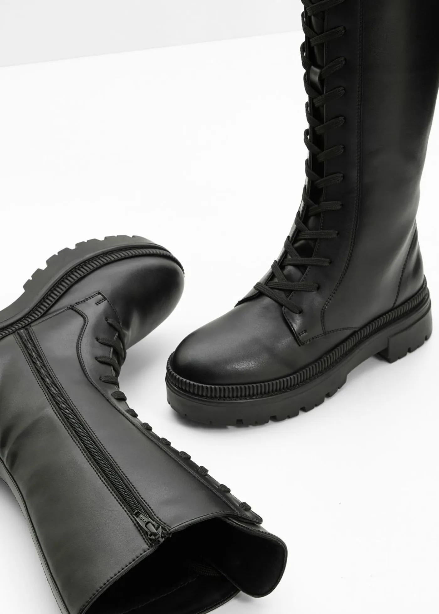 bonprix bonprix Botas>Botines de cordones Negro