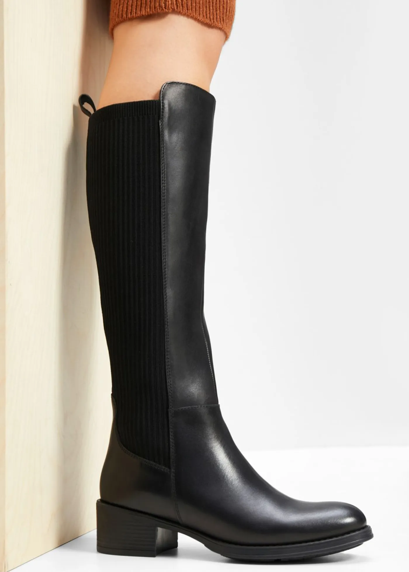 bonprix bonprix Botas De Pelo|Botas>Botines de cuero Negro