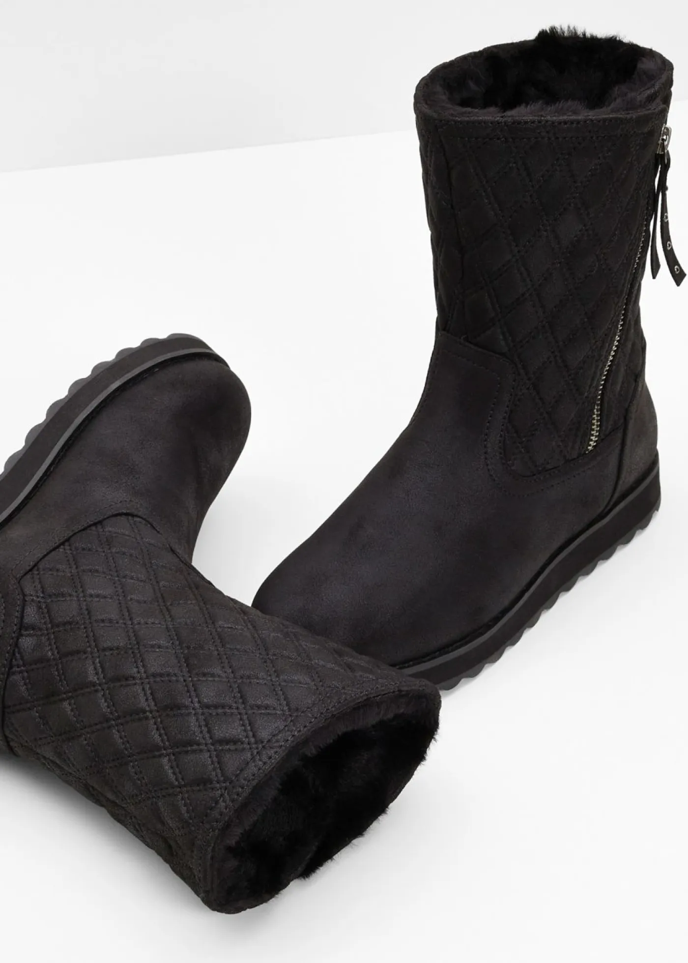 bonprix Skechers Zapatos De Marca·Skechers|Botas De Pelo>Botines de Skechers Negro