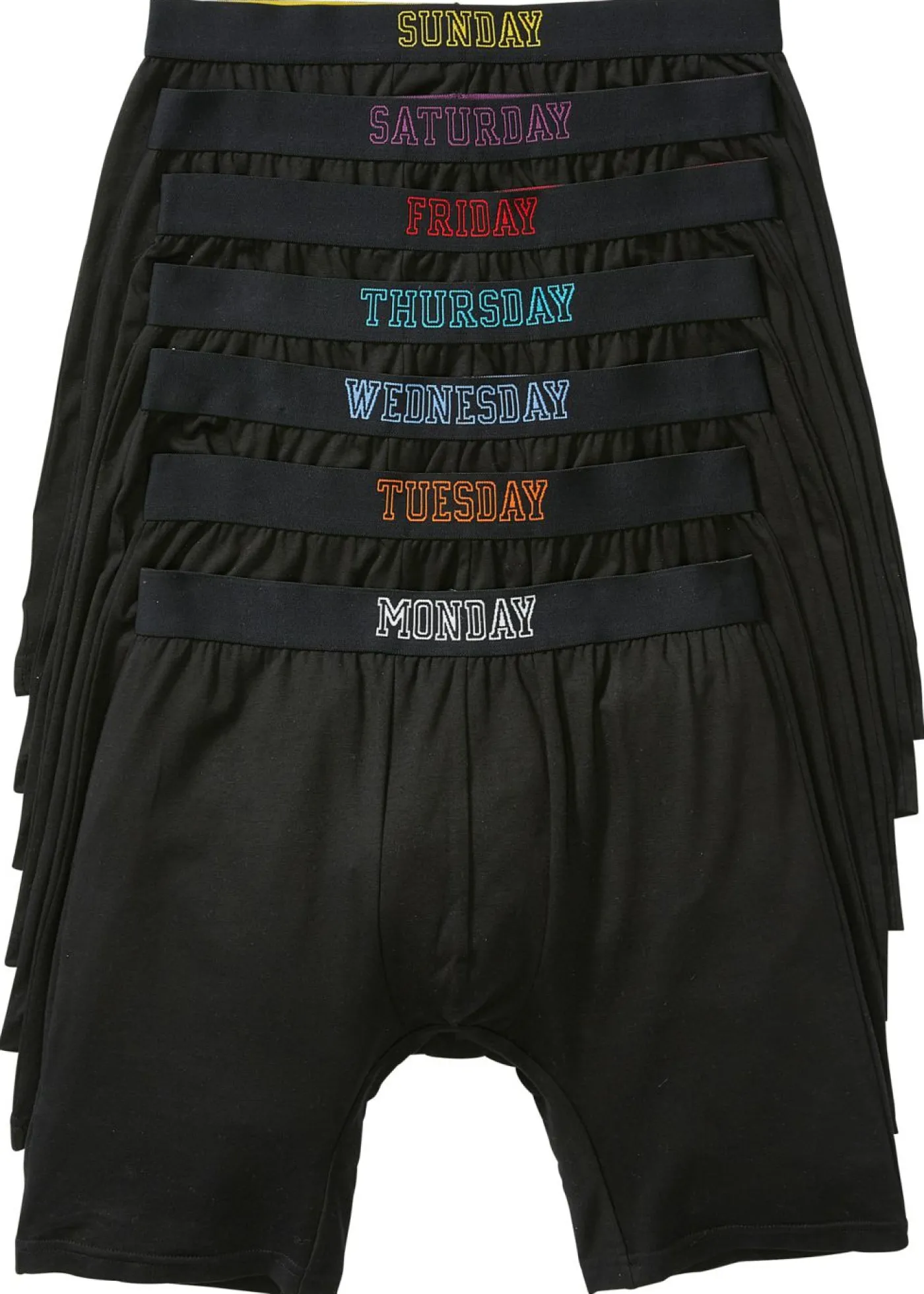 Hombre bonprix bonprix Boxers largos ajustados con algodón (7 unidades)