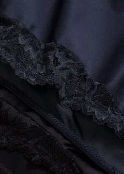 bonprix bonprix Ropa Interior Moldeadora|Bragas>Braga brillante y efecto moldeador medio (2 unidades) negro-azul intenso