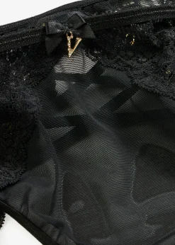 bonprix VENUS Lencería Sexy>Braga con abertura Negro