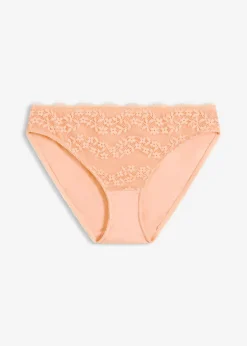 Mujer bonprix bonprix Braga con algodón orgánico suave y encaje