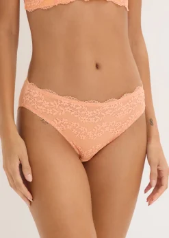 Mujer bonprix bonprix Braga con algodón orgánico suave y encaje