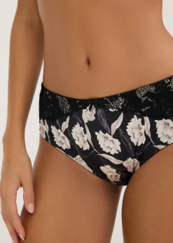 Mujer bonprix bonprix Braga con efecto brillante y detalles de encaje