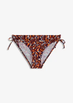 bonprix bonprix Conjuntos De Traje De Baño|Tankinis>Braga de bikini con detalle de cordón estampado leo púrpura-marrón claro