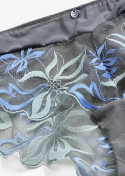 bonprix bonprix Lencería|Bragas>Braga hipster con bordado delicado azul provenzal