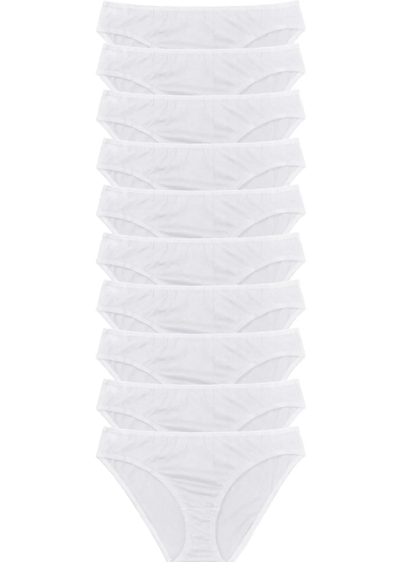 bonprix bonprix Ropa Interior De Algodón|Básicos>Braguita (10 unidades) Blanco