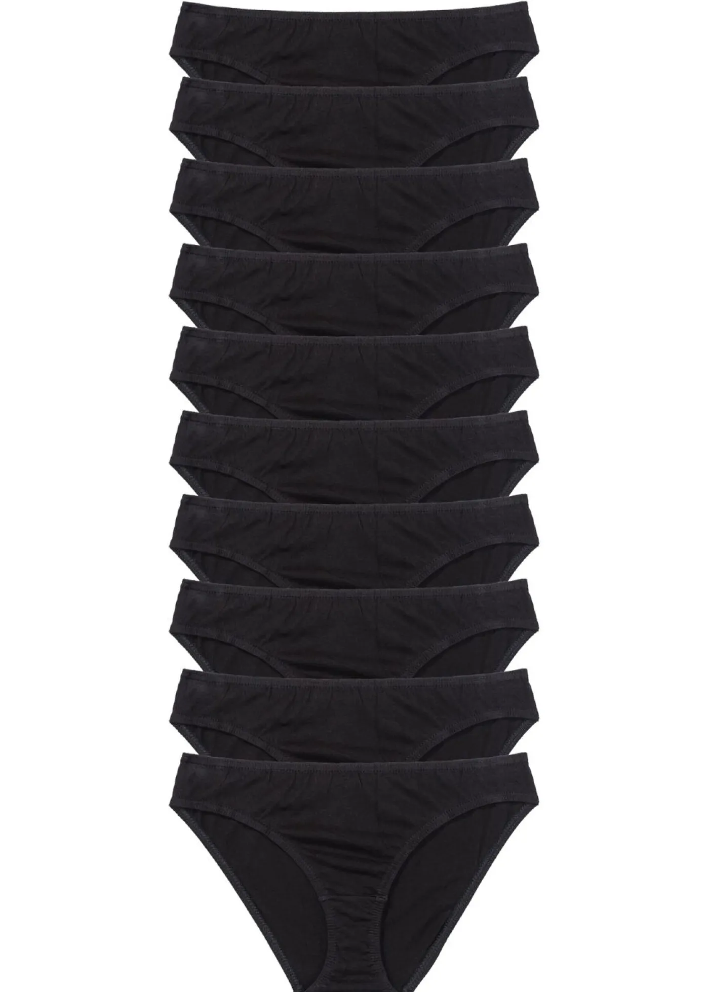 bonprix bonprix Ropa Interior De Algodón|Básicos>Braguita (10 unidades) Negro