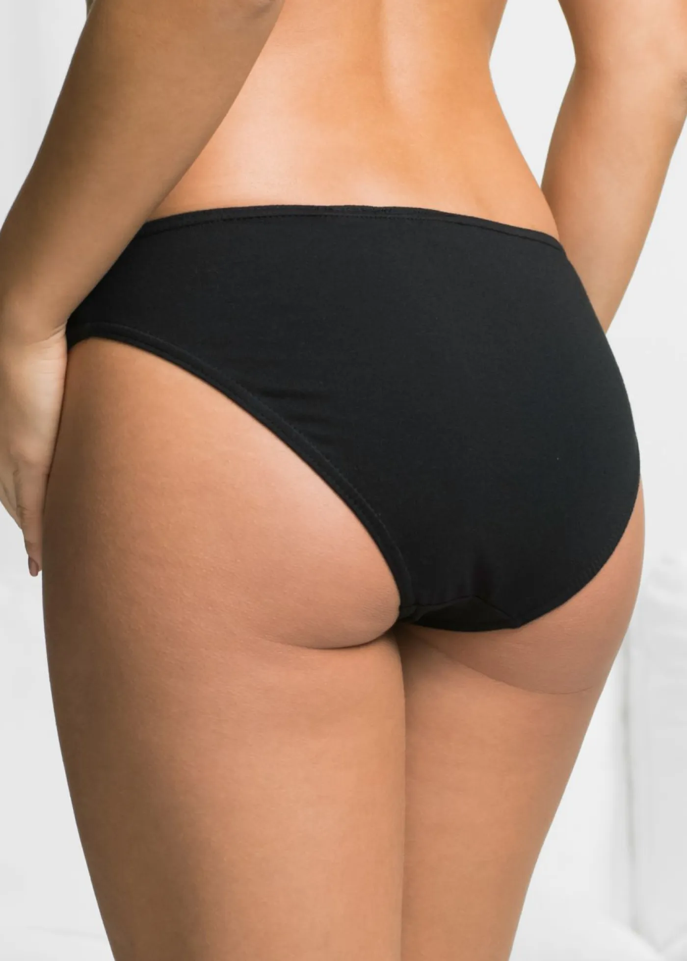 bonprix bonprix Ropa Interior De Algodón|Básicos>Braguita (10 unidades) Negro