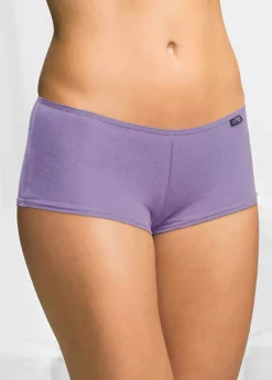 bonprix bonprix Ropa Interior De Algodón|Básicos>Braguita (5 unidades) Lila oscuro/lila/violeta