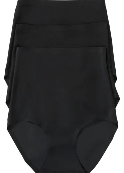 bonprix bonprix Sin Costuras|Básicos>Braguita con efecto moldeador medio (3 unidades) Negro