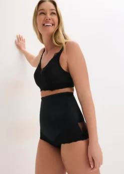 Mujer bonprix bonprix Braguita con efecto moldeador medio, talle alto y encaje